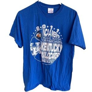2011 NCAA Kentucky Wildcats Basketball Final 4 Shirt Adult Medium Mens Tee BBN